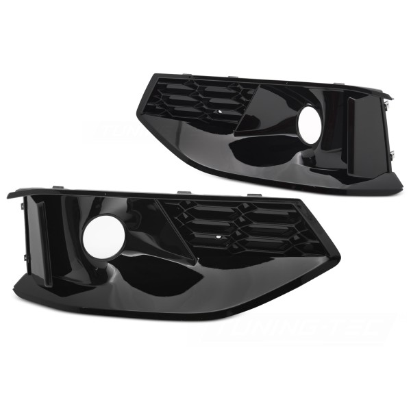 Audi A4 B9 2020-2024 - Rámečky mlhovek ČERNÉ LESKLÉ