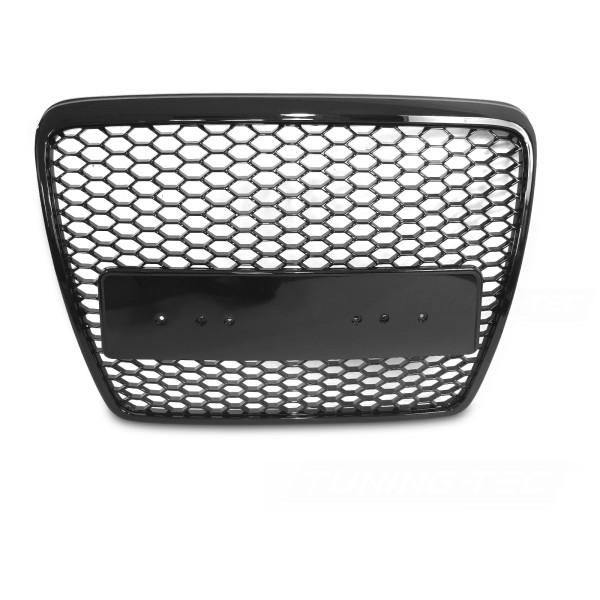 Audi A6 C6 2004-2011 - Přední maska ČERNÁ LESKLÁ