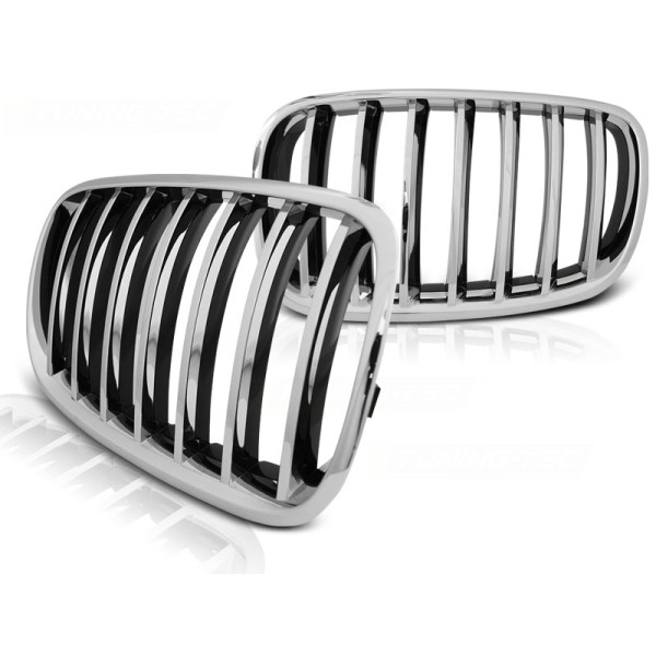 BMW X5 E70 X6 E71 08- CHROME - přední maska