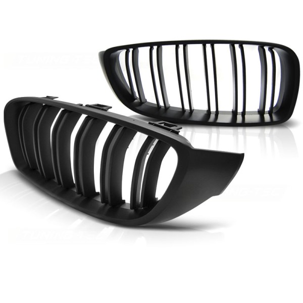 BMW F32,F33,F36 13- M4 LOOK MATT BLACK - přední maska