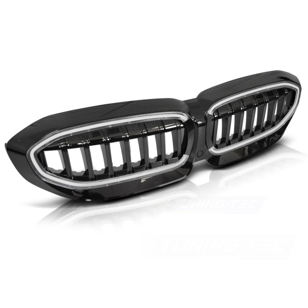 BMW G20/G21 19-22 - Přední ledvinky BLACK s LED
