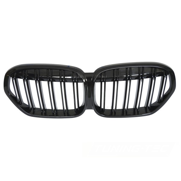 BMW X1 F48 LCI 2020-2022 - Přední maska černá lesklá double bar