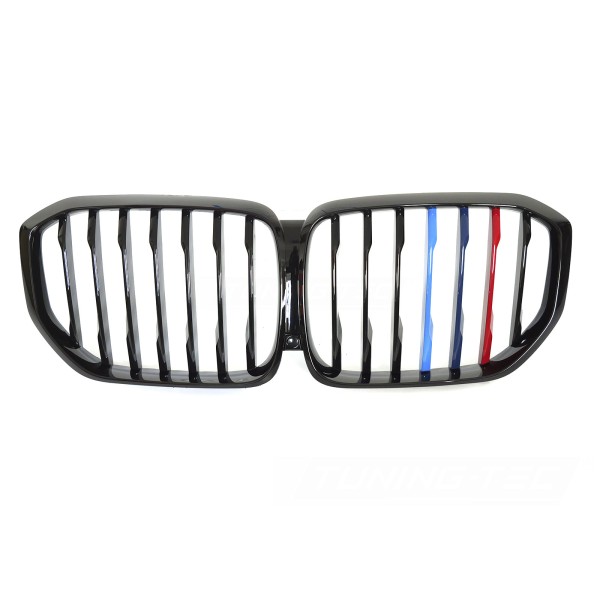 BMW X5 G05 2019-2022 - Přední maska černá lesklá s trikolórou