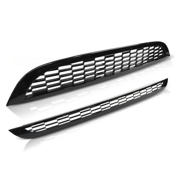 BMW MINI COOPER 01-06 R50 / R53 S TYPE GLOSSY BLACK - přední maska