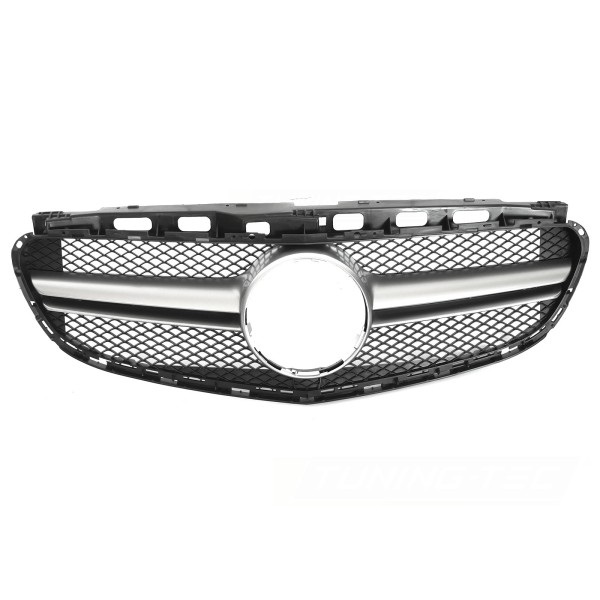 Mercedes třídy E W212/S212 2013-2016 - Přední maska černá se stříbrným