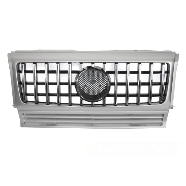 Mercedes třídy G W463 1990-2012 - Přední maska stříbrná s chromem W464 LOOK