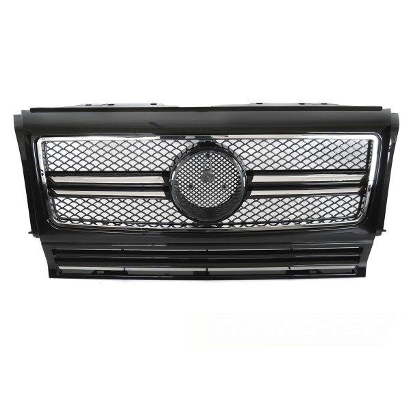 Mercedes třídy G W463 1990-2012 - Přední maska černá s chromem SPORT STYL