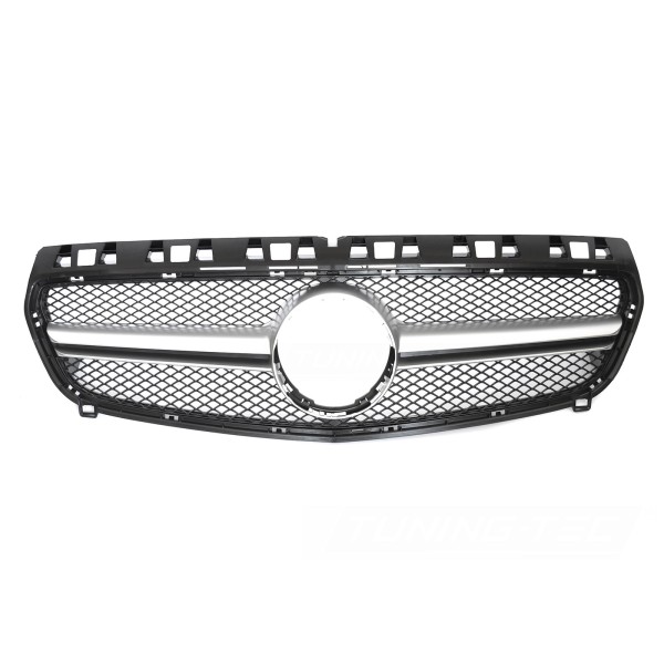 Mercedes W176 2012-2015 - Přední maska stříbrná