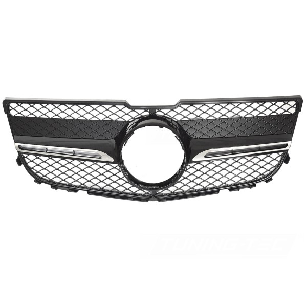 Mercedes GLK X204 2013-2015 - Přední maska GT STYLE černá lesklá s chromem