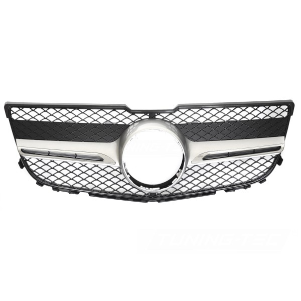 Mercedes GLK X204 2013-2015 - Přední maska GT STYLE černá lesklá s chromem