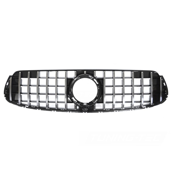 Mercedes GLC C253/X253 2019-2022 - Přední maska GT STYLE černá lesklá s chromem