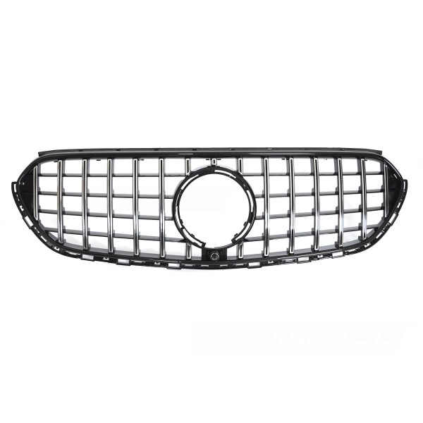 Mercedes GLC X254 SUV 2022- - Přední maska GT STYLE černá lesklá s chromem