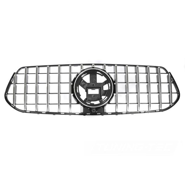 Mercedes GLE W167 / C167 2019-2023 - Přední maska GT STYLE černá lesklá s chromem