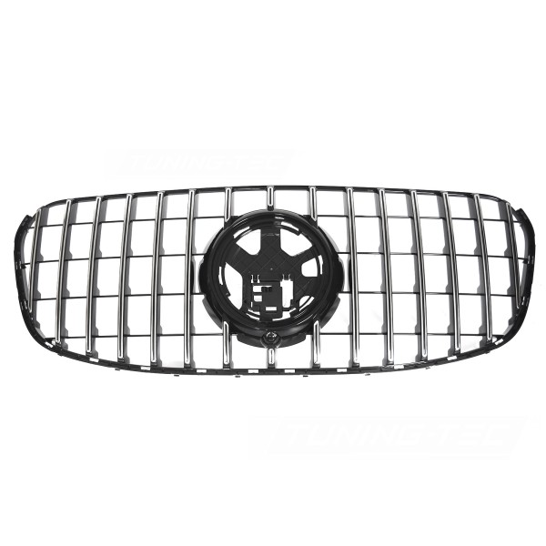 Mercedes GLS X167 2023- - Přední maska GT STYLE černá s chromem