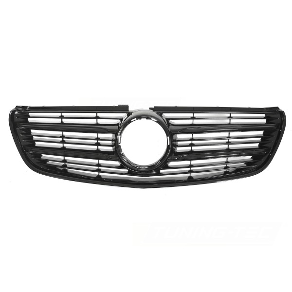 Mercedes V-Class W447 2014-2019 - Přední maska SPORT STYLE černá lesklá