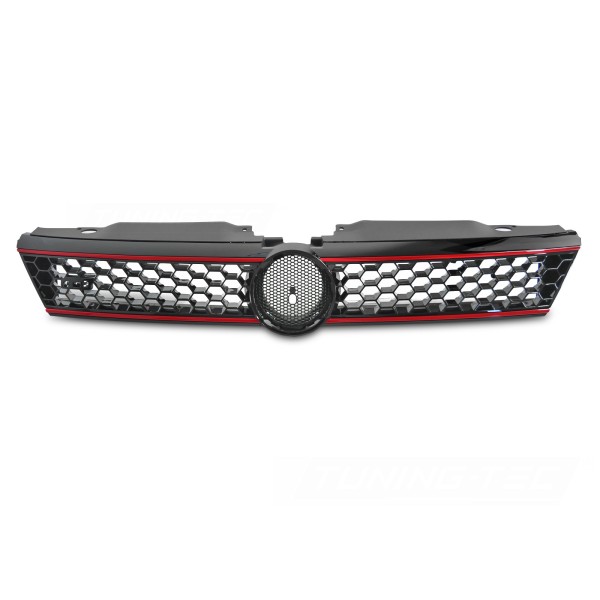 Volkswagen Jetta VI 2011-2014 - Přední maska SPORT STYLE černá lesklá s červenou linkou