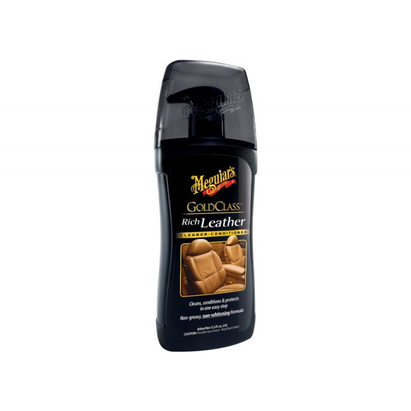 Meguiar's Gold Class Rich Leather Cleaner/Conditioner - čistič a kondicionér na kůži, 400 ml