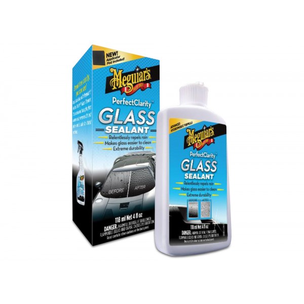 Meguiar's Perfect Clarity Glass Sealant - ochrana skel a oken s efektem tekutých stěračů, 118 ml