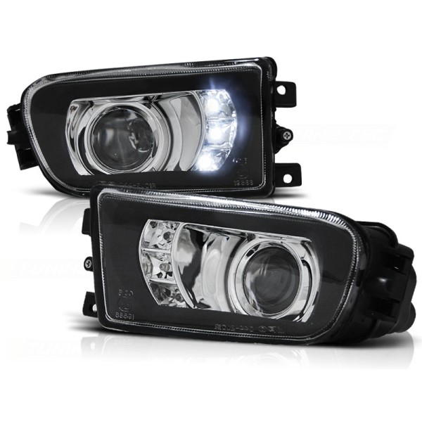Mlhová světla - BMW E39 95-03  LED černé