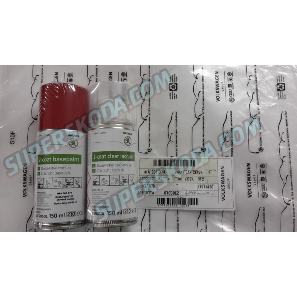 Škoda auto - opravná sada laku ve spreji  CORRIDA RED (8151,F3K,8T8T)