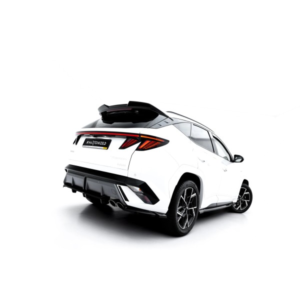 Hyundai Tucson N-Line Mk4, spoiler pod zadní nárazník s žebrováním, Maxton Design