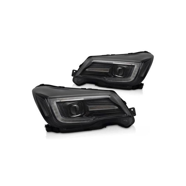 SUBARU FORESTER IV 2013-2018 - přední světla TUBE DRL černá