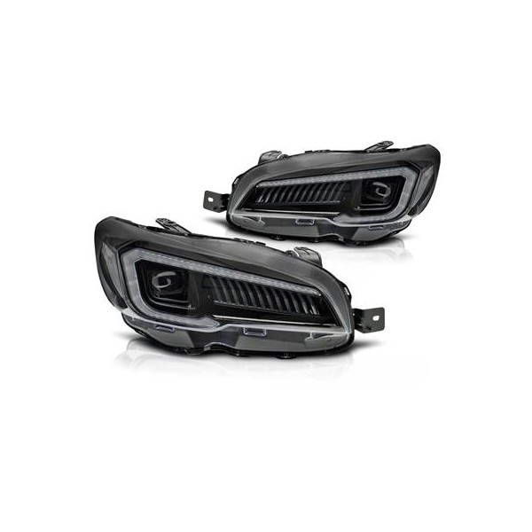 SUBARU WRX 2014-2022 - přední LED světla TUBE LIGHT černá