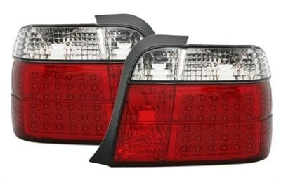 BMW E36 Compact - Zadní světla LED red/chrom