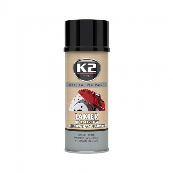 K2 BRAKE CALIPER PAINT 400 ml ČERNÁ - barva na brzdové třmeny a bubny