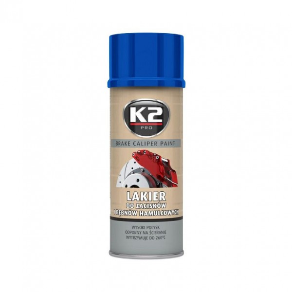 K2 BRAKE CALIPER PAINT 400 ml MODRÁ - barva na brzdové třmeny a bubny