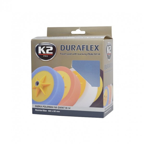 K2 DURAFLEX LEŠTÍCÍ HOUBA S ÚCHYTNÝM TALÍŘEM 150 x 50 mm ORANŽOVÁ