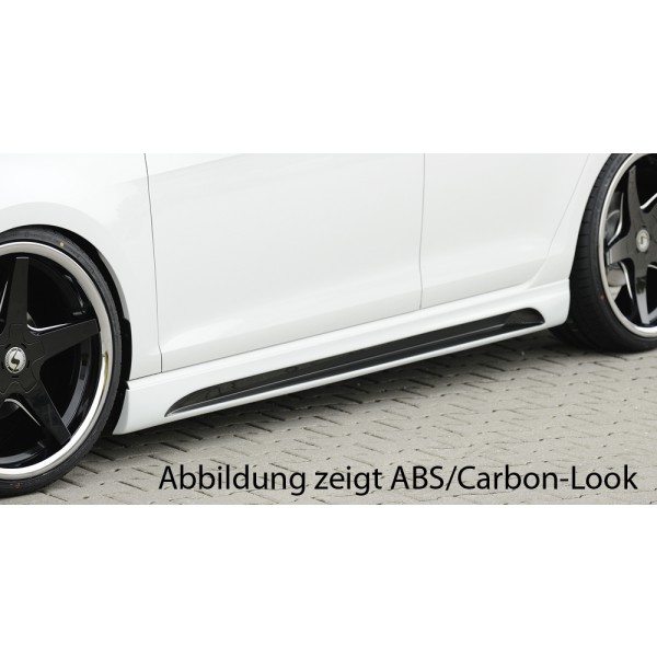 Rieger boční práh mont. strana levá pro Seat Leon 5F 3-dvéř. (sc), r.v. 10/12-, plast ABS bez povrchové úpravy, s prolisem a výřezem