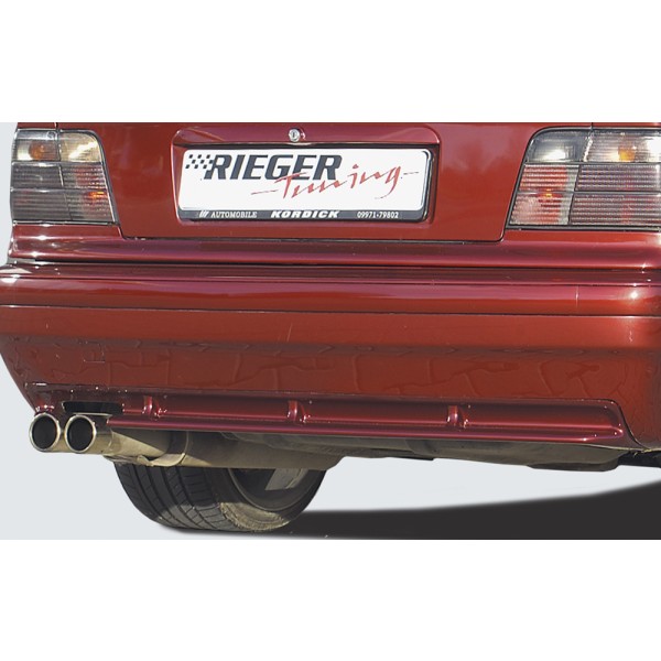 Rieger vložka zadního nárazníku M3-Look pro BMW řada 3 E36 kabriolet, kupé, sedan, touring, plast ABS bez povrchové úpravy
