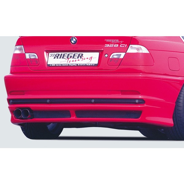 Rieger spoiler pod zadní nárazník pro BMW řada 3 E46 kupé před faceliftem r.v. 02/98-12/01, plast ABS bez povrchové úpravy