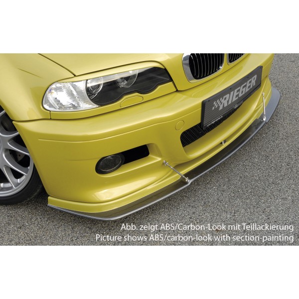 Rieger spoiler pod přední nárazník pro BMW řada 3 E46 M3 kabriolet, kupé, r.v. 06/00-, plast ABS bez povrchové úpravy