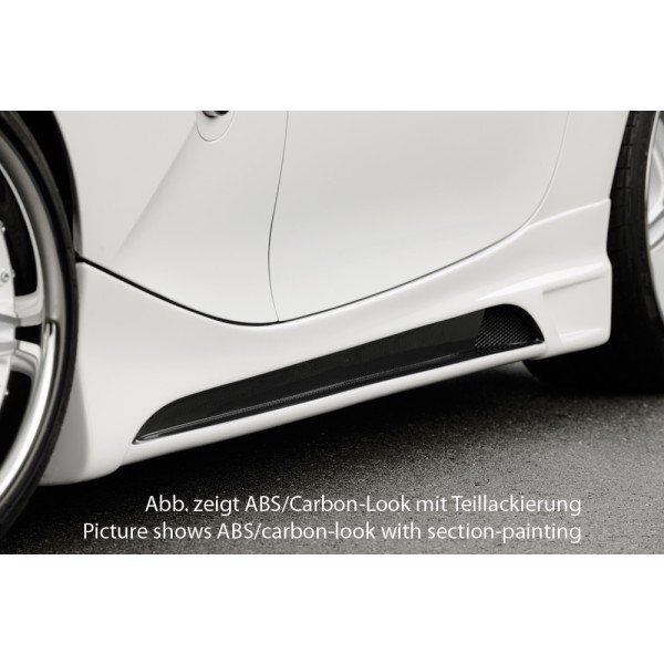 Rieger boční práh mont. strana levá pro BMW Z4 E85 roadster vč. faceliftu, r.v. 01/06-03/09, 02/03-12/05, plast ABS bez povrchové úpravy, s prolisem a výřezem