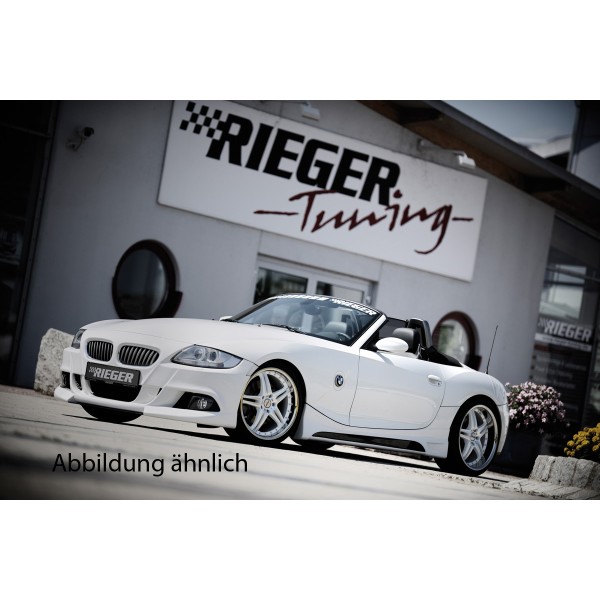 Rieger kompletní přední nárazník pro BMW Z4 E85 kupé, roadster po faceliftu, plast ABS bez povrchové úpravy, s výřezy pro mlhová světla, pro vozy bez ostřikovačů předních světlometů