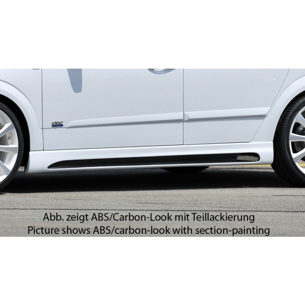 Rieger boční práh mont. strana levá pro Opel Astra H 5-dvéř., hatchback, notchback, r.v. 03/04-, plast ABS bez povrchové úpravy, s prolisem a výřezem
