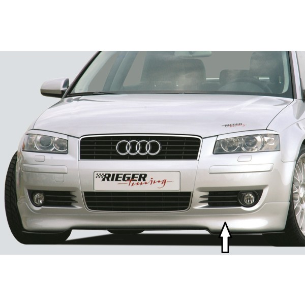 Rieger spoiler pod přední nárazník pro Audi A3 8P 3-dvéř. před faceliftem, r.v. -05/05, plast ABS bez povrchové úpravy