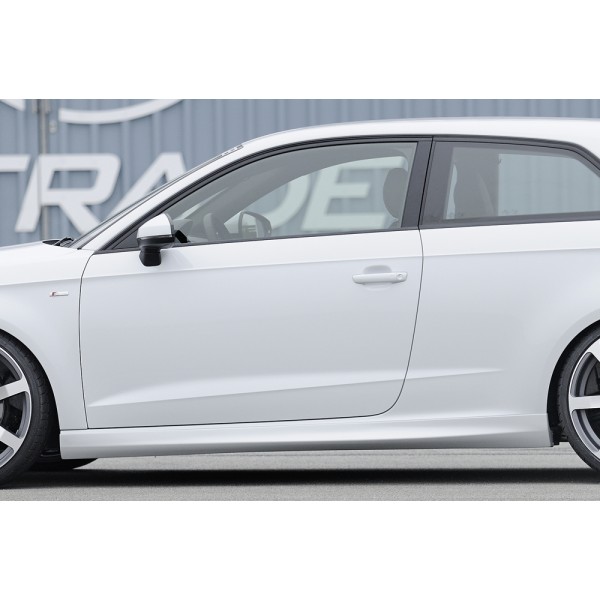 Rieger boční práh mont. strana levá pro Audi A3 8V 3-dvéř. (convertible 8V7), 3-dvéř. (hatchback 8V1) vč. faceliftu, r.v. 07/12-08/16, 09/16-, plast ABS bez povrchové úpravy