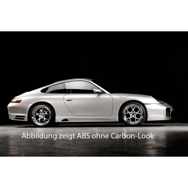 Rieger boční práh mont. strana levá pro Porsche 911 Typ 996 kabriolet, kupé, r.v. 09/97-08/05, plast ABS bez povrchové úpravy, s prolisem a výřezem