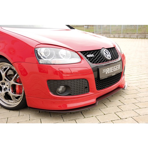 Rieger spoiler pod přední nárazník pro Volkswagen Golf 5 1K 3-dvéř., 5-dvéř., GT, GTI, plast ABS bez povrchové úpravy