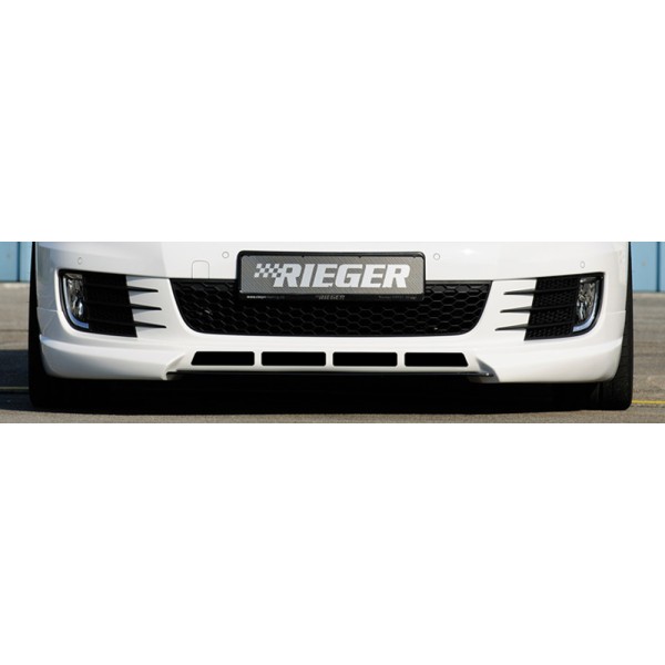 Rieger spoiler pod přední nárazník pro Volkswagen Golf 6 GTD, GTI 3-dvéř., 5-dvéř., kabriolet, plast ABS bez povrchové úpravy, s žebrováním