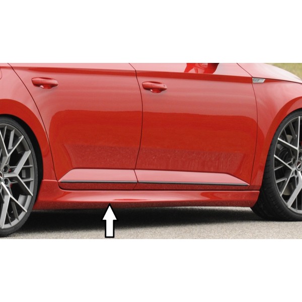 Rieger boční práh mont. strana pravá pro Škoda Superb III 3T, 3V combi, sedan vč. faceliftu, r.v. 03/15-10/18, 11/18-, plast ABS bez povrchové úpravy