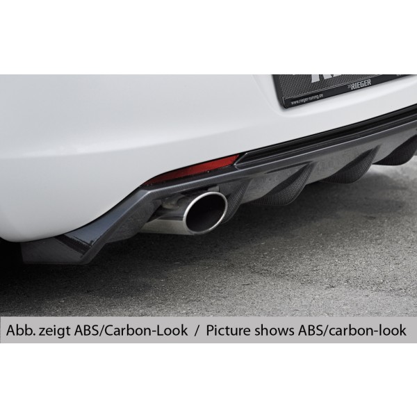 Rieger vložka zadního nárazníku (GBL-51317) pro Opel Astra J 5-dvéř., hatchback před faceliftem, plast ABS lakovaný do černé lesklé barvy