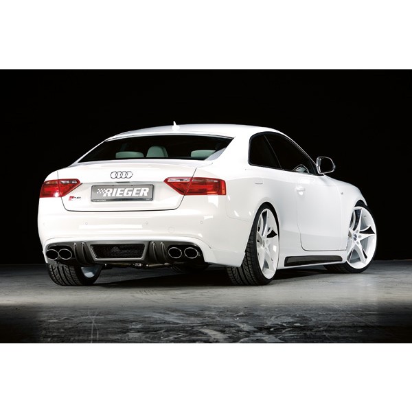 Rieger spoiler pod zadní nárazník pro Audi A4 B8, B81 sedan r.v. 11/07-, plast ABS s povrchovou úpravou Carbon-Look
