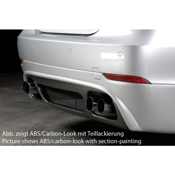 Rieger spoiler pod zadní nárazník pro BMW řada 5 E60 sedan před faceliftem r.v. -08, plast ABS s povrchovou úpravou Carbon-Look