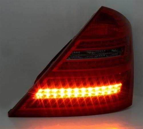 MERCEDES S W221 - Zadní světla Ledkové - Červené/Kouřové