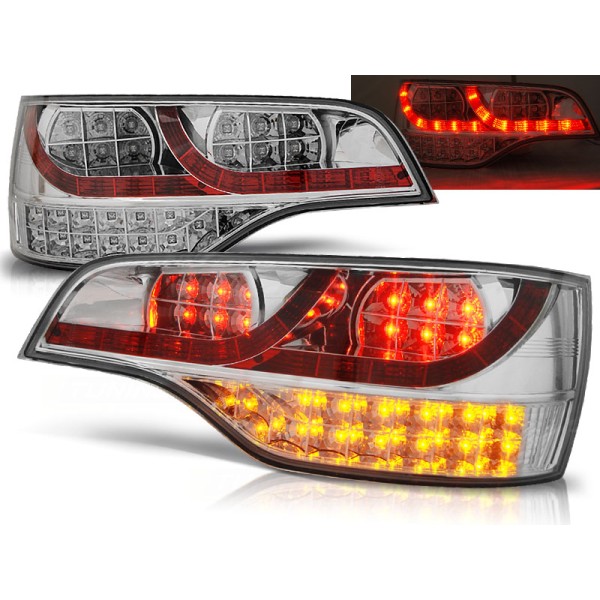 AUDI Q7 06-09 - zadní LED světla chrom