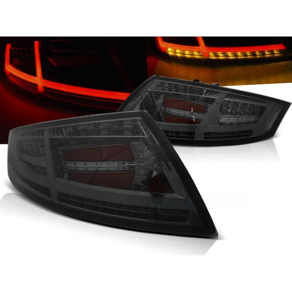AUDI TT 06-14 - zadní LED světla kouřová s dynamickým blinkrem LED BAR